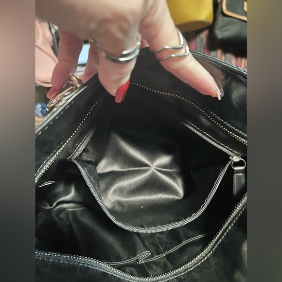 2011 Coach Frosted Black Patent Leather Inlaid Signature C EUC! - Picture 12 of 12